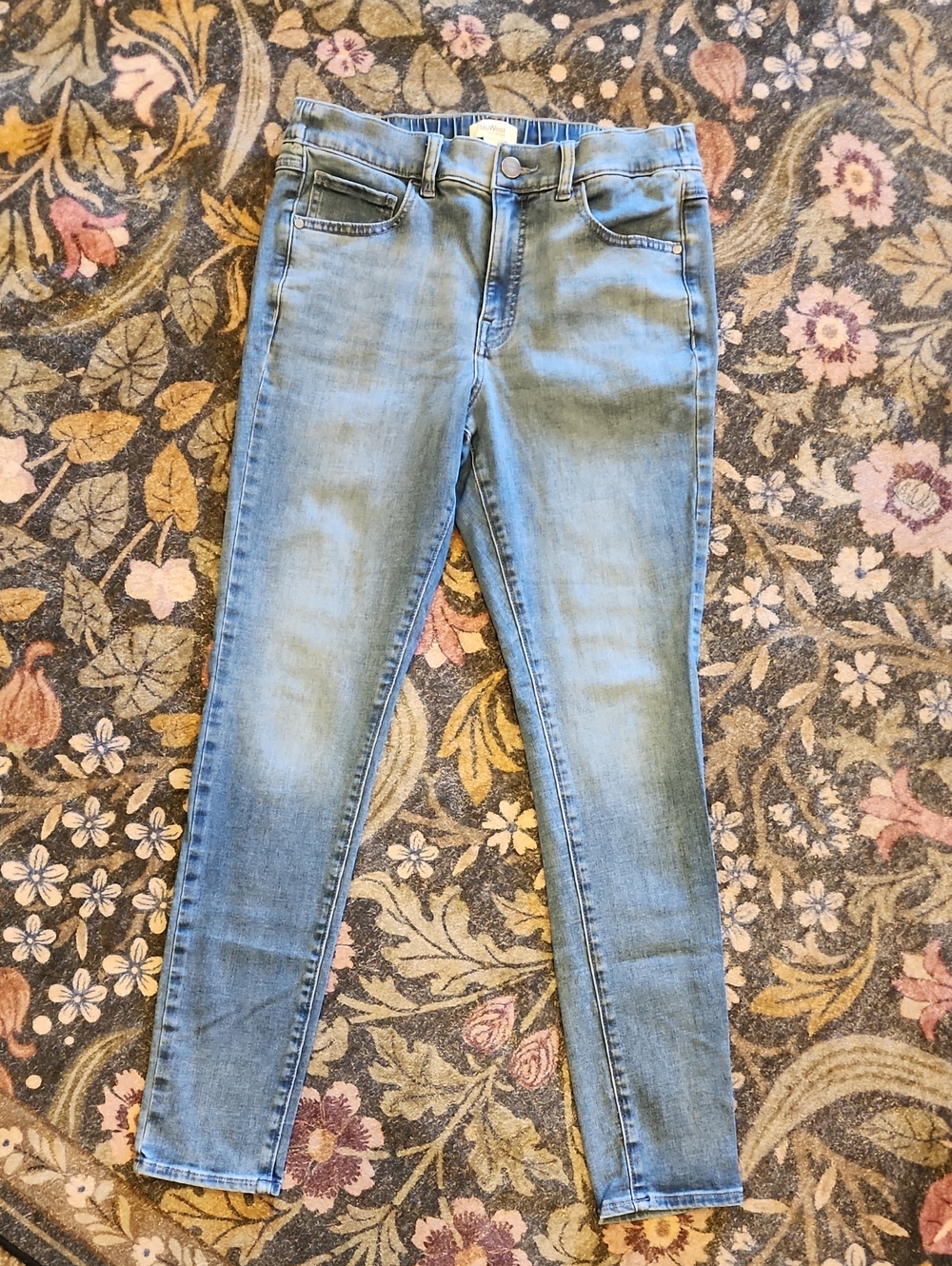 UpWest Light Blue Women's Stretch Skinny Jeans with Comfort Band